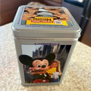 Disney Mickey Mouse Photo Tin Canister nestle tollhouse